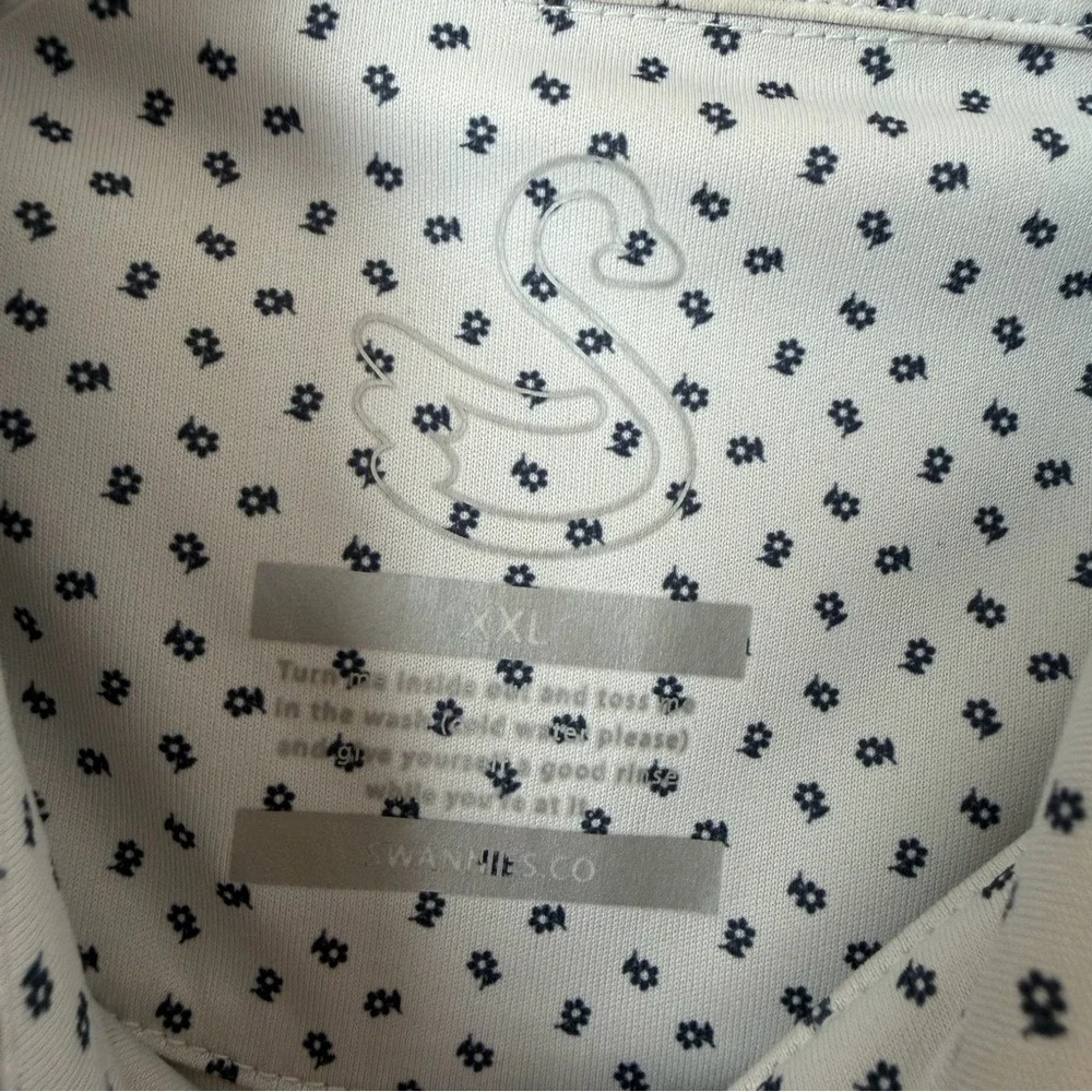 Swannies‎ Mens Performance Golf Polo Shirt Short Sleeve Breathable Floral Print